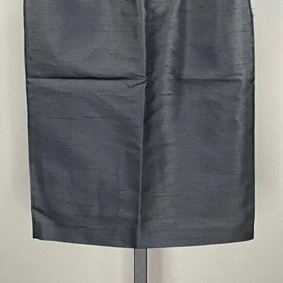 NEW Michael Kors Pencil Skirt Womens 2 black silk straight vintage designer - Picture 3 of 11